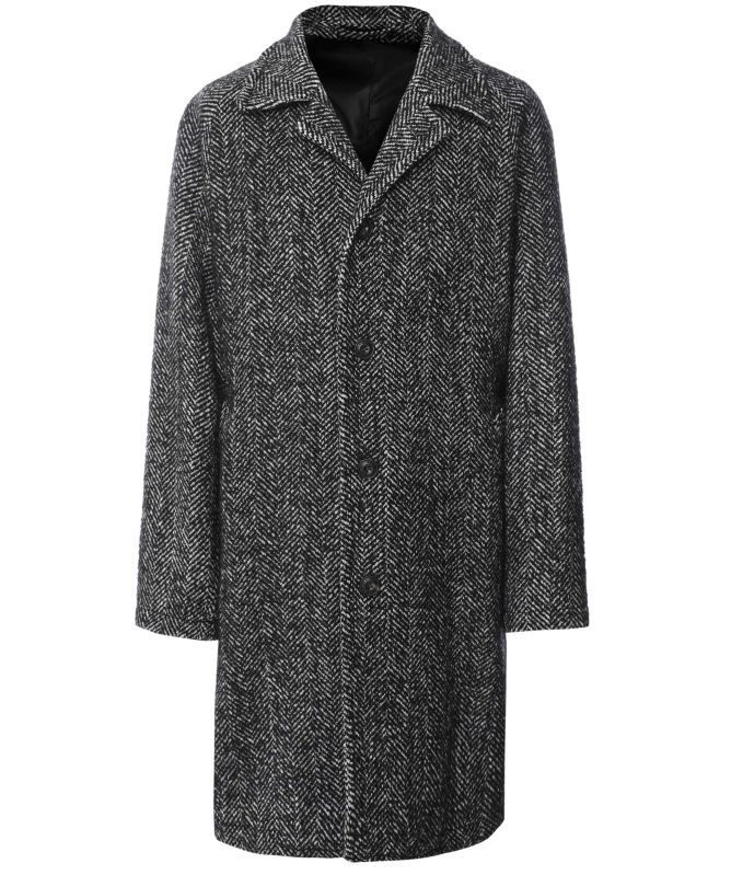 LBM 1911 Wool Herringbone Overcoat