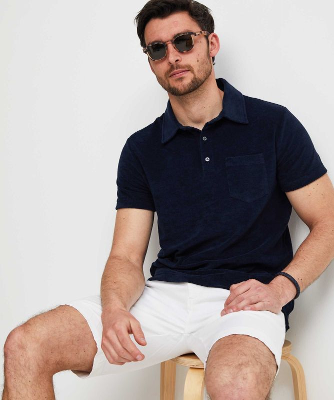 Thomas Maine Terry Jersey Polo Shirt