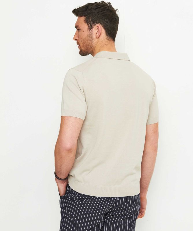 Thomas Maine Open Collar Polo Shirt