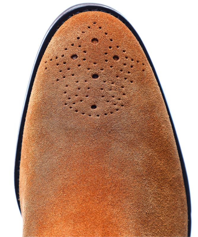 Oliver Sweeney Brown Suede Burrows Chelsea Boots | Jules B display picture 3