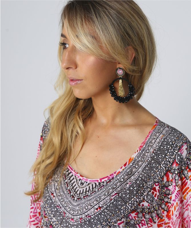 Uzurii Precious Circle Earrings