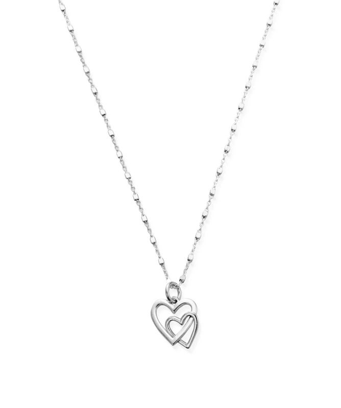 ChloBo Cube Chain Love Heart Necklace