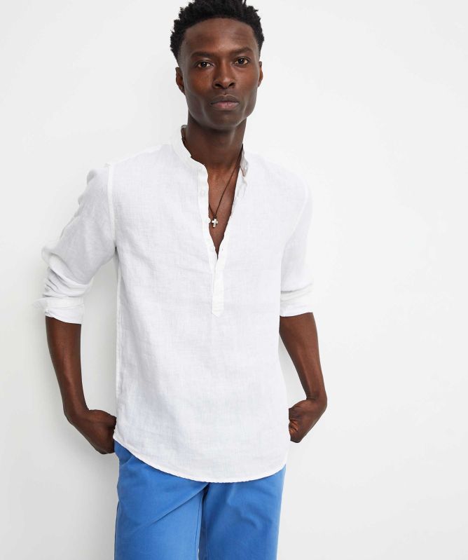 Seinse Linen Grandad Shirt