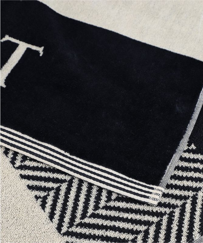 Hackett Jacquard Herringbone Striped Beach Towel