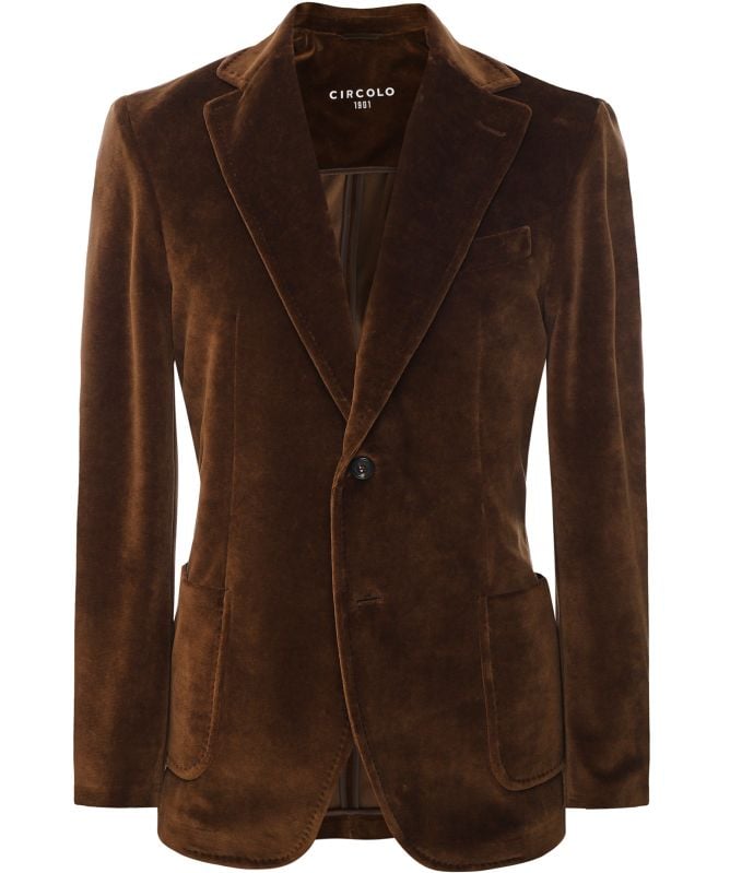 Circolo 1901 Slim Fit Velvet Jacket