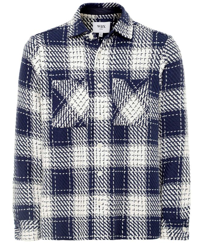 Wax London Beatnik Check Whiting Overshirt