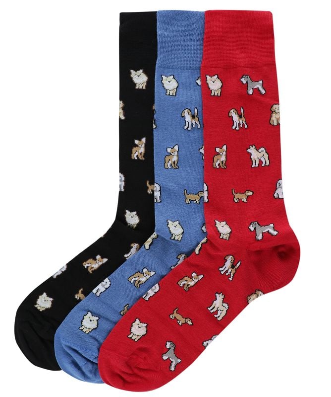 Paul Smith Dog Motif Socks 3 Pack