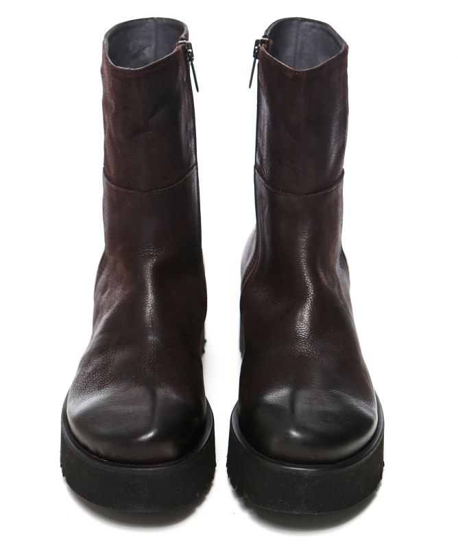 Lofina Leather Zip Boots