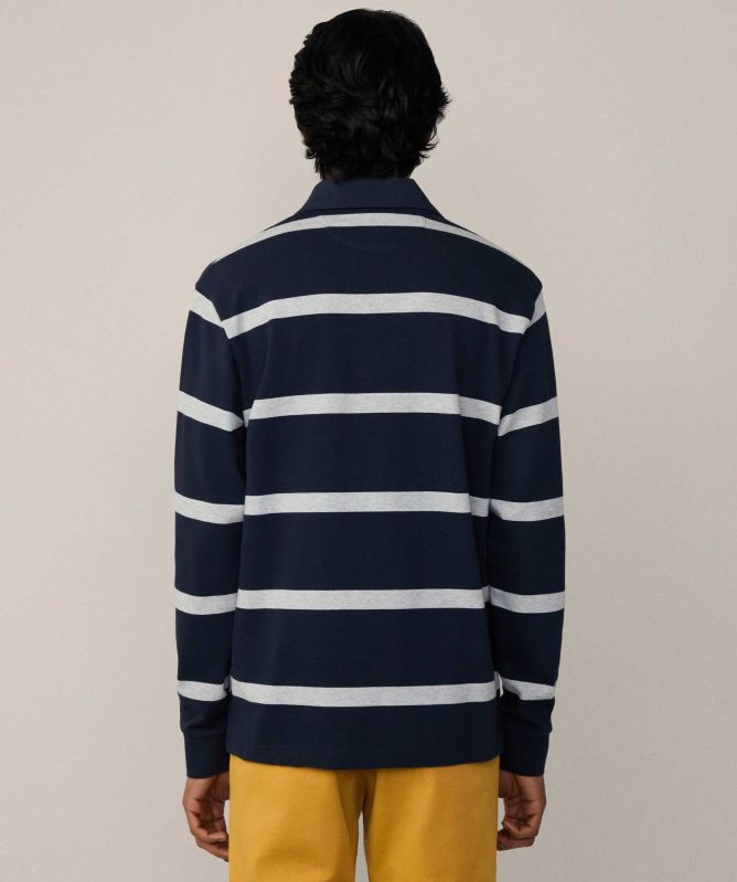 Hackett Heritage Striped Rugby Shirt