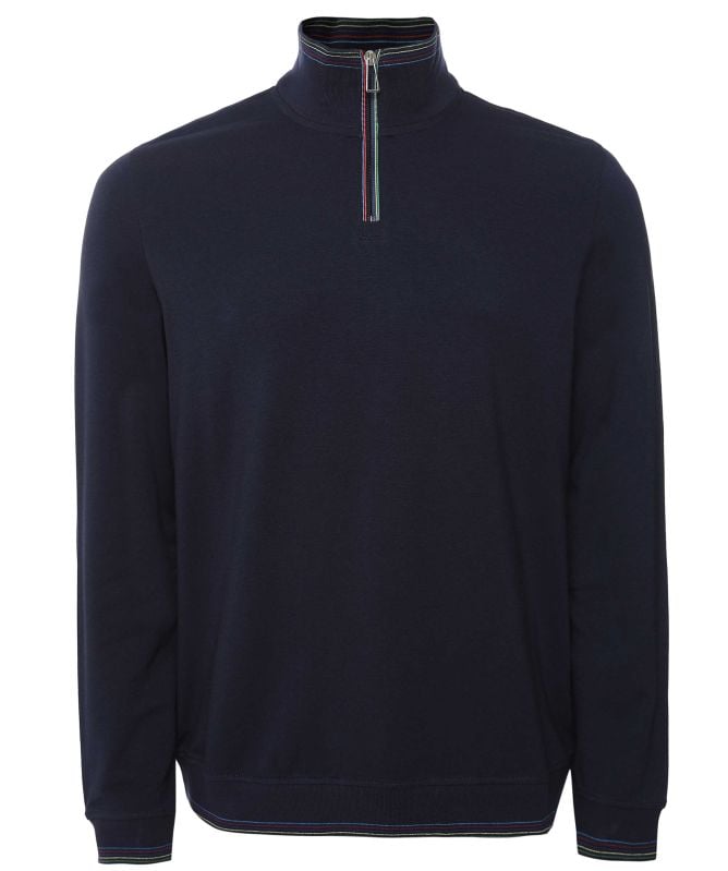 Paul Smith Half-Zip Sports Stripe Sweatshirt