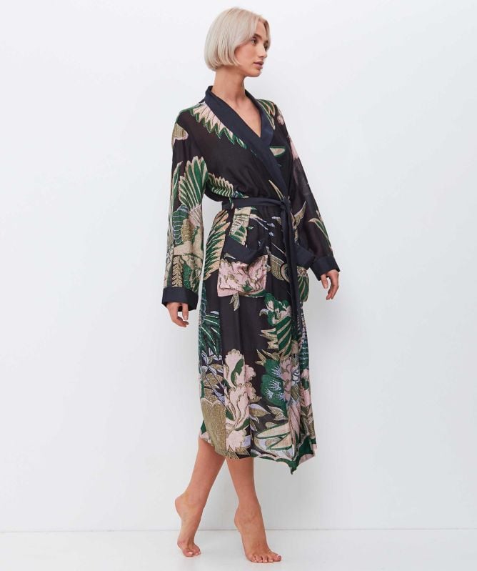 One Hundred Stars Crane Emerald Gown