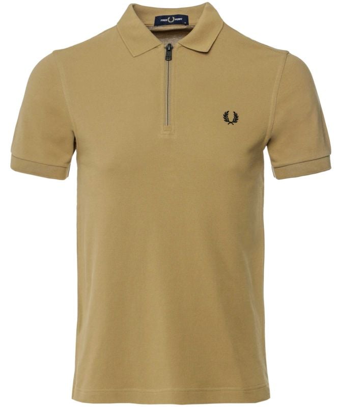 Fred Perry Zip Neck Polo Shirt