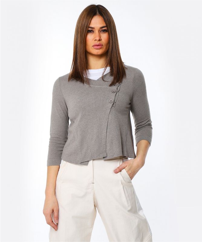 Lurdes Bergada Recycled Asymmetric Buttoned Jacket