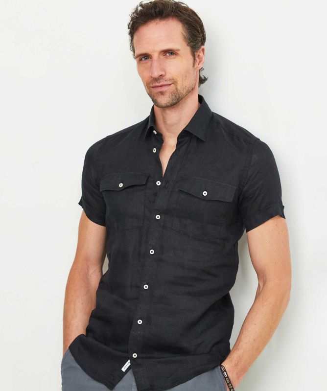 Sand Linen State Safari Shirt