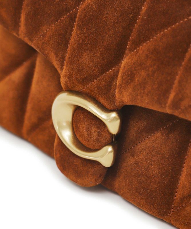 Coach Quilted Suede Tabby Shoulder Bag 20