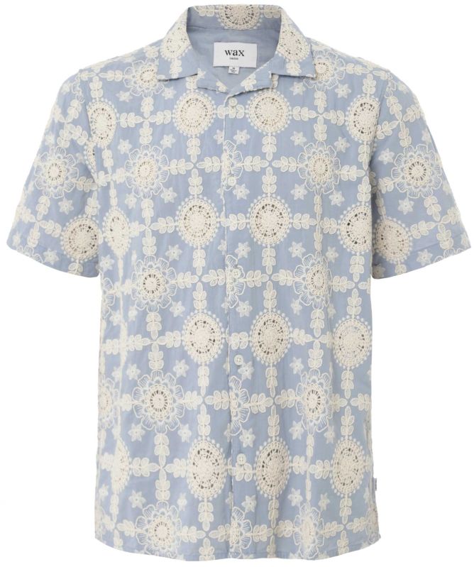 Wax London Short Sleeve Lace Didcot Shirt