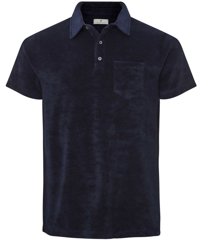 Thomas Maine Terry Jersey Polo Shirt