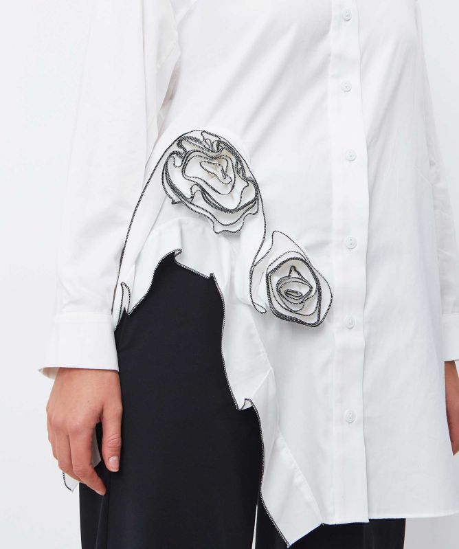 Bize Ruffle Rose Shirt