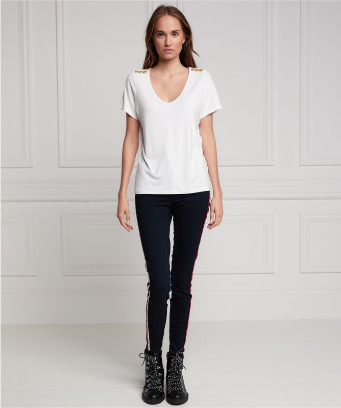 Holland Cooper Relax Fit V-Neck T-Shirt