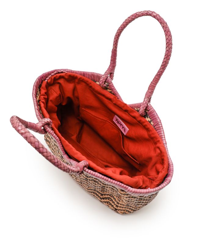 Vipera Crudelia Flower Woven Tote