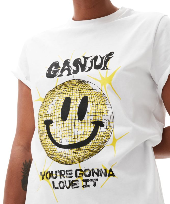 GANNI Smiley Relaxed T-Shirt