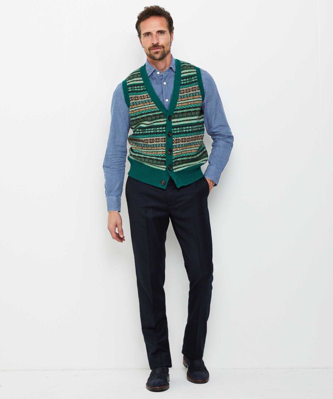 Berwich Slim Fit Virgin Wool Trousers