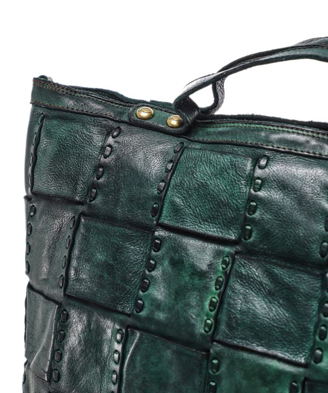 Campomaggi Edera Woven Leather Shopper Bag