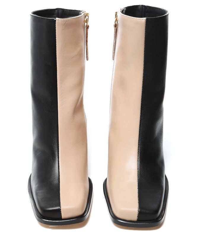 ALOHAS South Bicolour Leather Ankle Boots