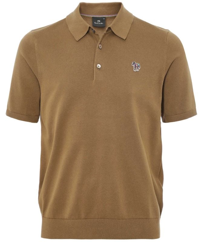 Paul Smith Knitted Zebra Polo Shirt