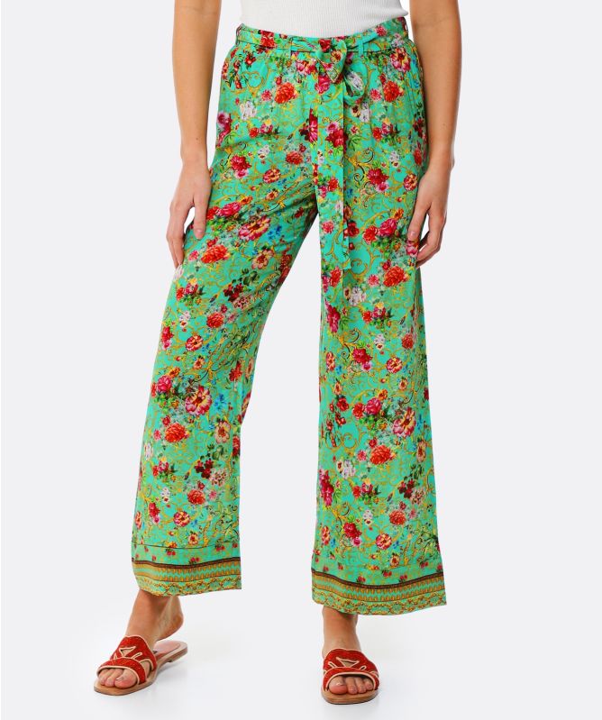 Inoa Chartreuse Silk Pants