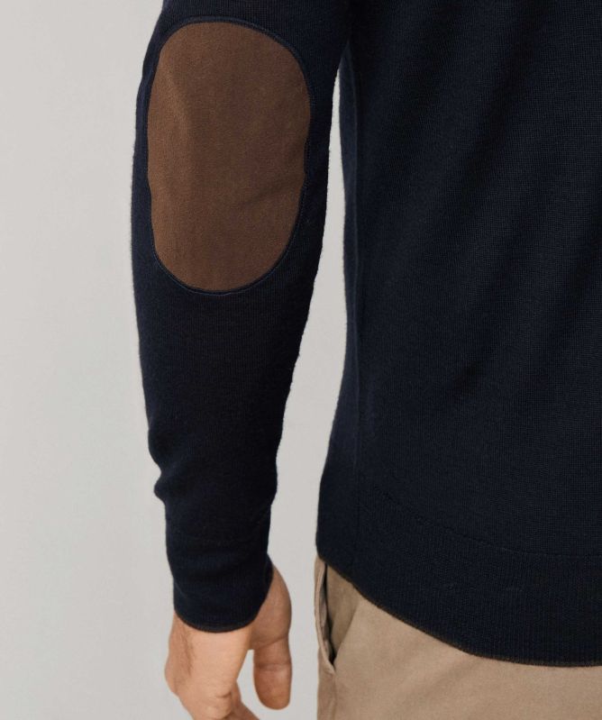 Hackett Merino Silk Half-Zipper Sweater