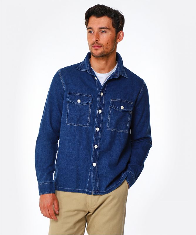 Paul Smith Casual Fit Denim Pocket Shirt