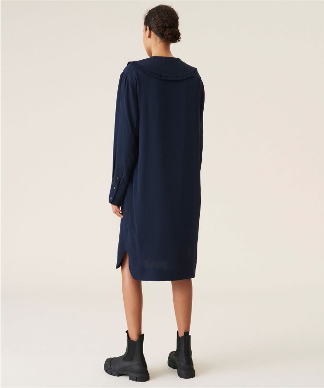 GANNI Ripstop Oversized Shirt Dress