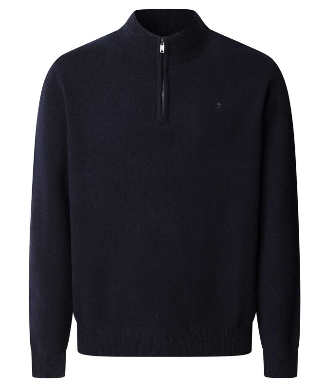Hackett Lambswool Quarter Zipper Sweater