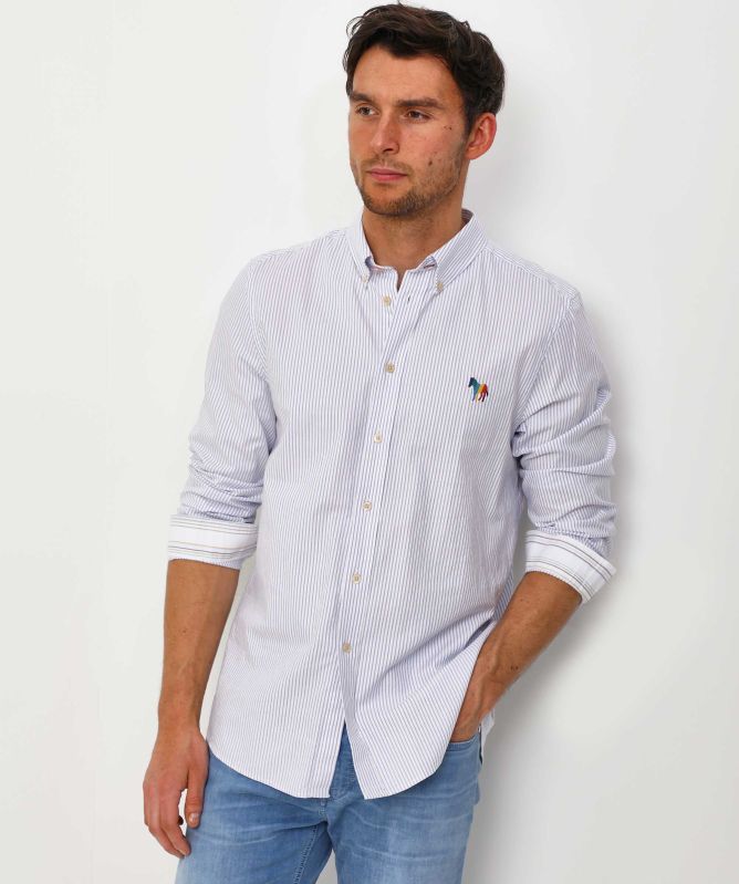 Paul Smith Regular Fit Striped Zebra Shirt