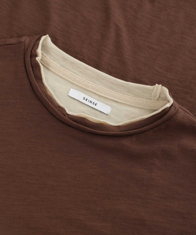 Seinse Layered Trim T-Shirt