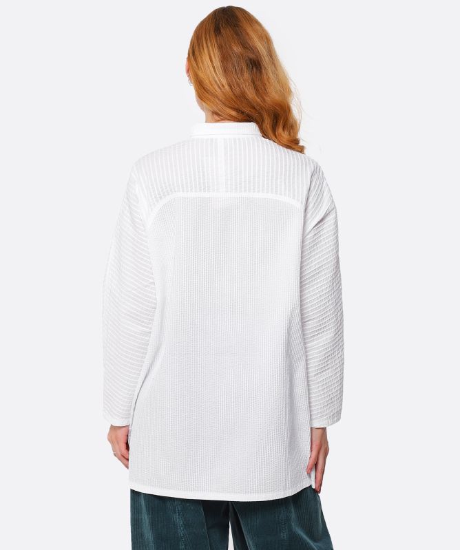 Yaccomaricard A-Line Pintuck Lawn Shirt