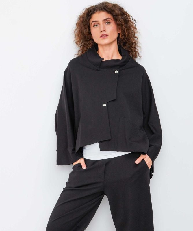 Thanny Asymmetric Front Jacket