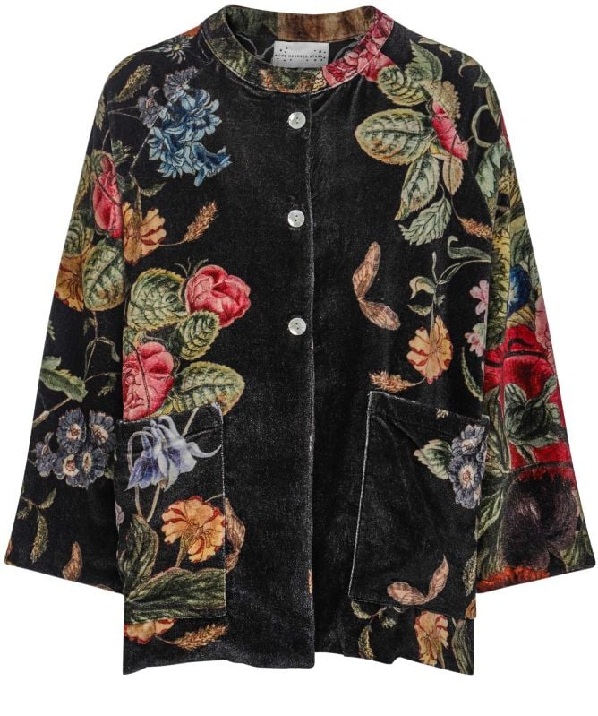 One Hundred Stars Primula Black Velvet Jacket
