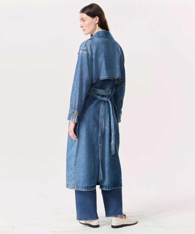 rag & bone Featherweight Alora Denim Trench Coat