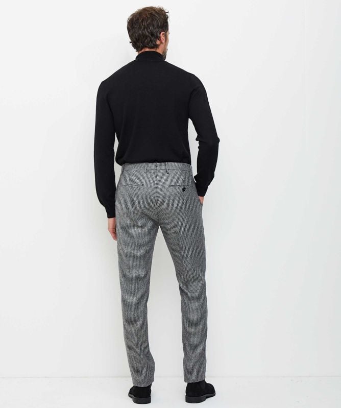 Berwich Slim Fit Houndstooth Trousers