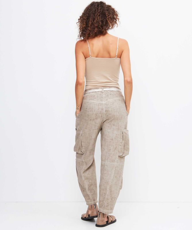 Sanctamuerte Linen Pocket Trousers