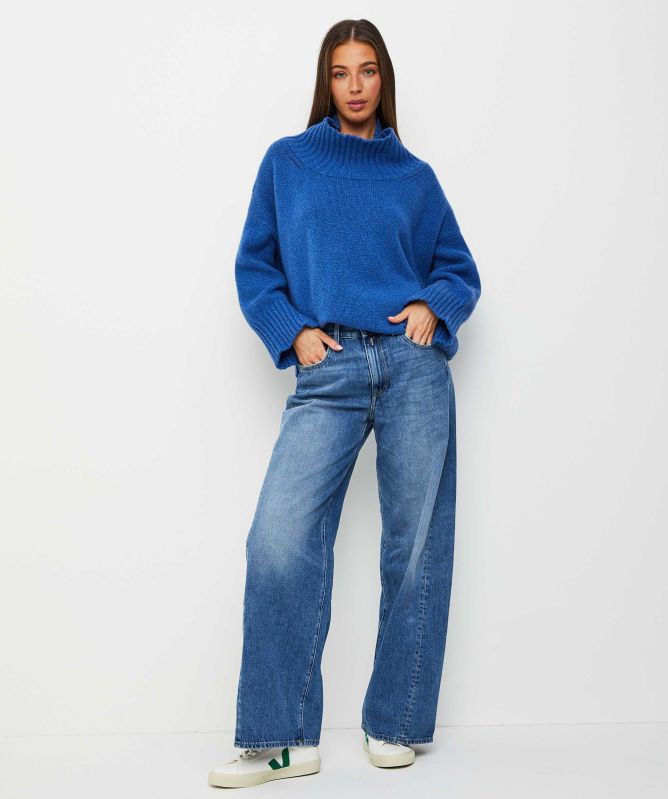 Eddy and Ivy Merino Cashmere High Neck Jumper