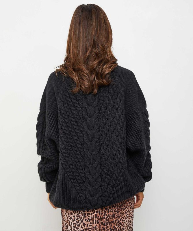 Essentiel Antwerp Oversized Cable-Knitted Jumper