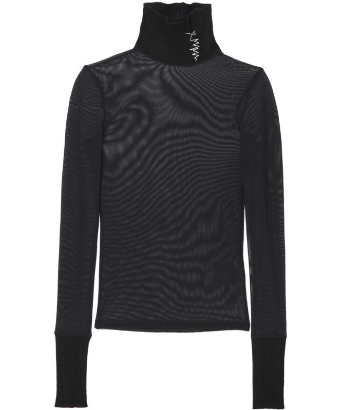 NU London Turtleneck Mesh Top