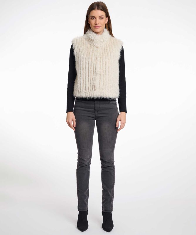 Rino and Pelle Dava Faux Fur Gilet