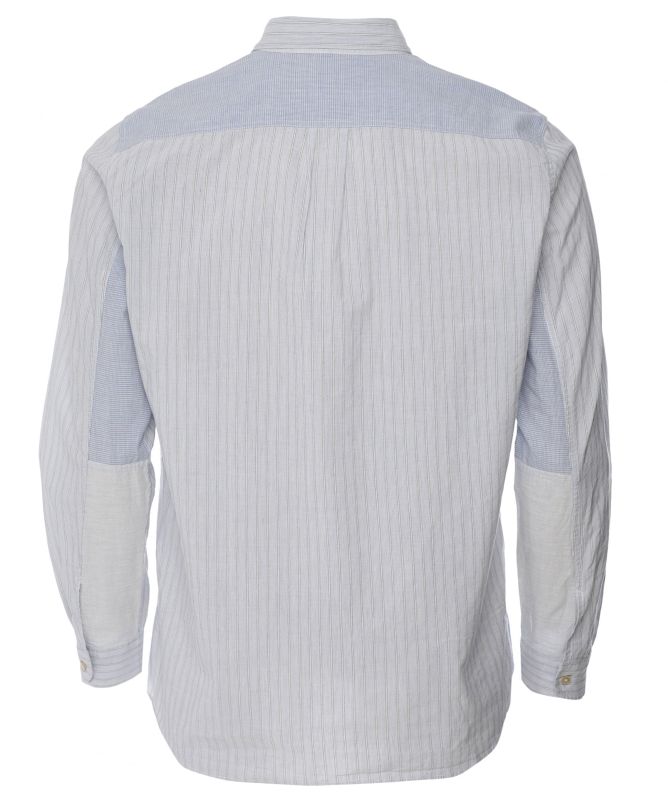 Paul Smith Casual Fit Linen Blend Patchwork Shirt