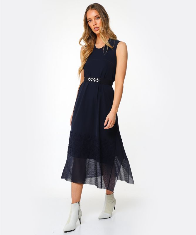 High Appealing Tech Stretch Column Dress