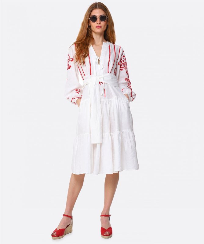 Kori Midi Linen Dress | Jules B Kori Midi Linen Dress | Jules B