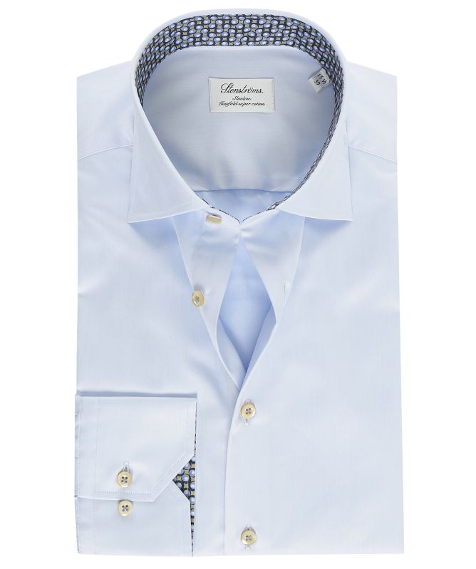 Stenstroms Slimline Print Trim Shirt